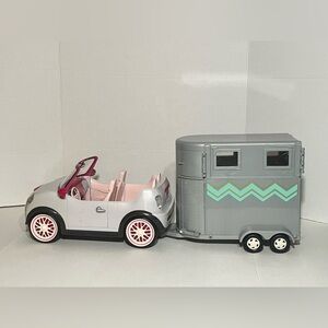 Lori Doll Car and Horse Trailer Set